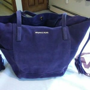 Authentic Michael Kors Ashbury Iris Suede Grab Bag
